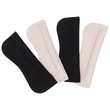 1 Pair Soft Fiber Back Heel Pads for High Heel Shoes Grip Adhesive Liner Foot Care Cushion Insert Pads Insoles