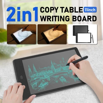 

11 inch double-sided writing pad with scale, three-color dimming, color matching and temperature copying table red color