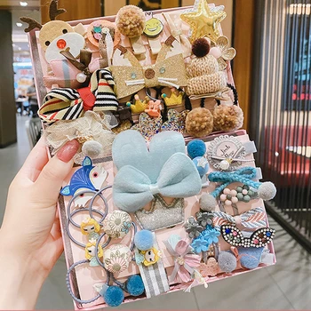 Najtaniej 24 Sztuk/zestaw Spinki Do Włosów Dla Dzieci Cartoon Baby Pałąk Cute Bow Flower Dzieci Szpilka Barrettes Nakrycia Głowy Akcesoria Do Włosów Dla Dzieci NO BOX