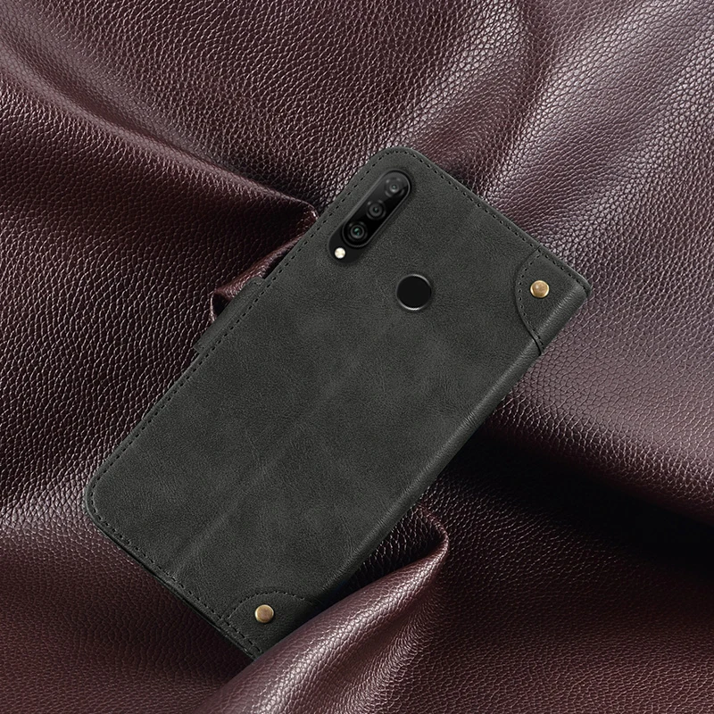 Для huawei P30 Pro Чехол флип-чехол Huwei P20 чехол противоударный корпус Роскошный pu кожаный силиконовый защитный чехол для задней панели s