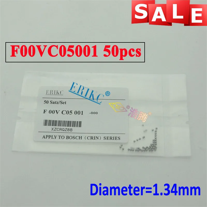 ERIKC F 00V C05 001 Common Rail стальные шарики для 120 Sreies инжектор F00VC05001 топливный двигатель впрыска ремонтный шарик диаметр = 1,34 мм