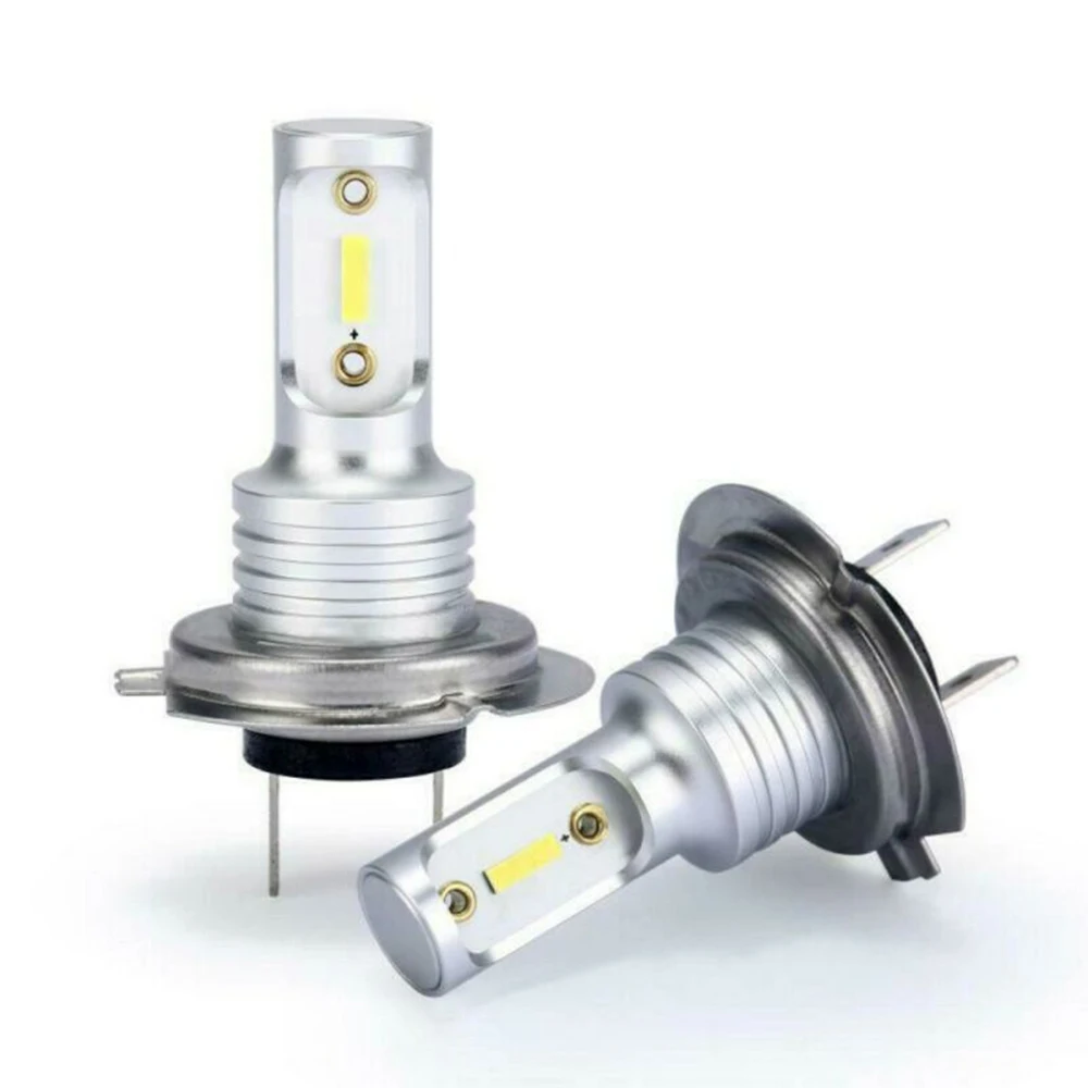 2PCS 55W H7 LED Headlights Driving High Low Beam Conversion Lamp Bulbs 6000K