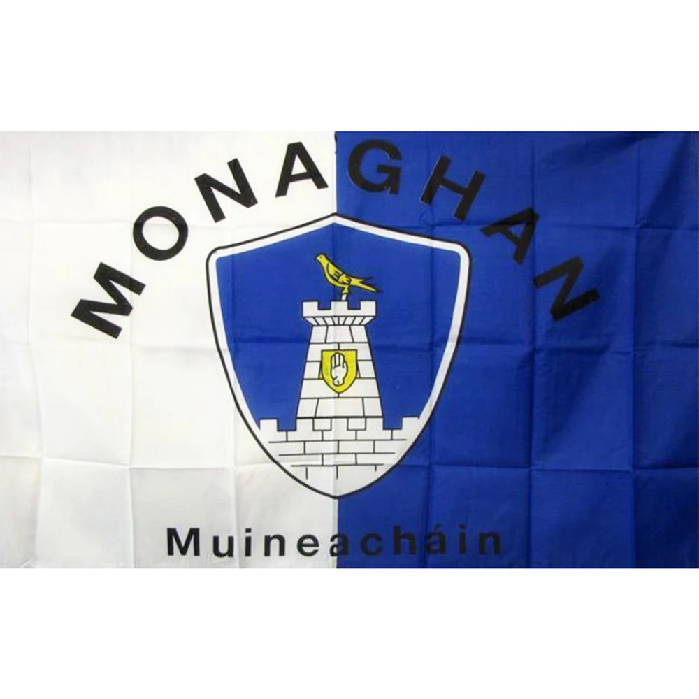 

County Monaghan flag Irish State County Flag 3x5FT banner 100D 150X90CM Polyester brass grommets custom66, Free Shipping