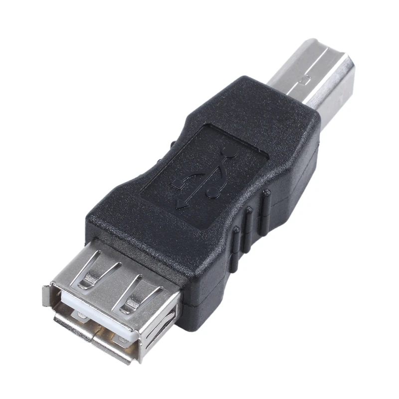 USB адаптер для принтера type A female - B male Черный Серебряный тон | Электроника