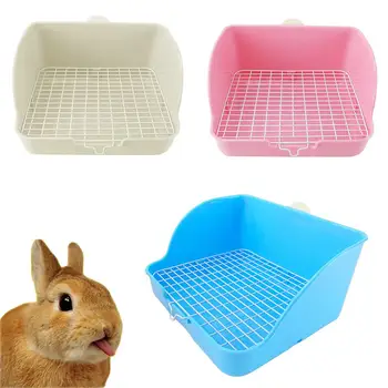 

Pet Cats Rabbit Toilet Mesh Square Potty Trainer Rat Hamster Corner Litter Box