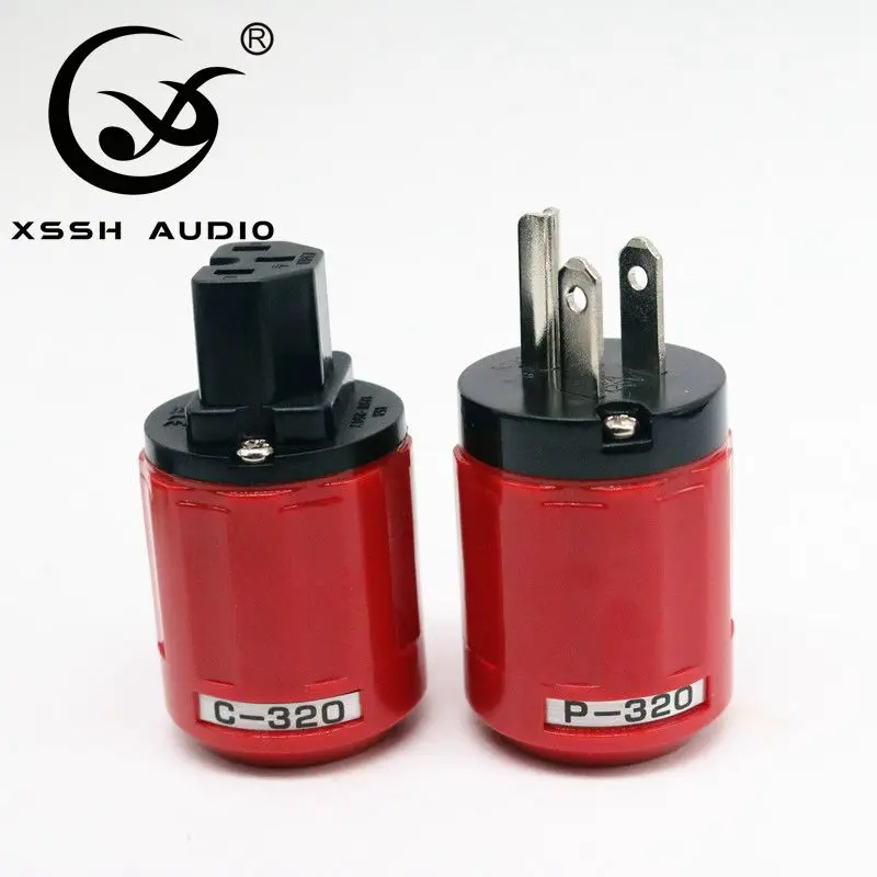 Штепсельная Вилка Yivosound из латуни с золотым покрытием и HIFI европейский