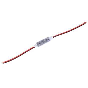 

One Piece DC5-24V Mini 3 Keys Single Color LED Controller Brightness Dimmer