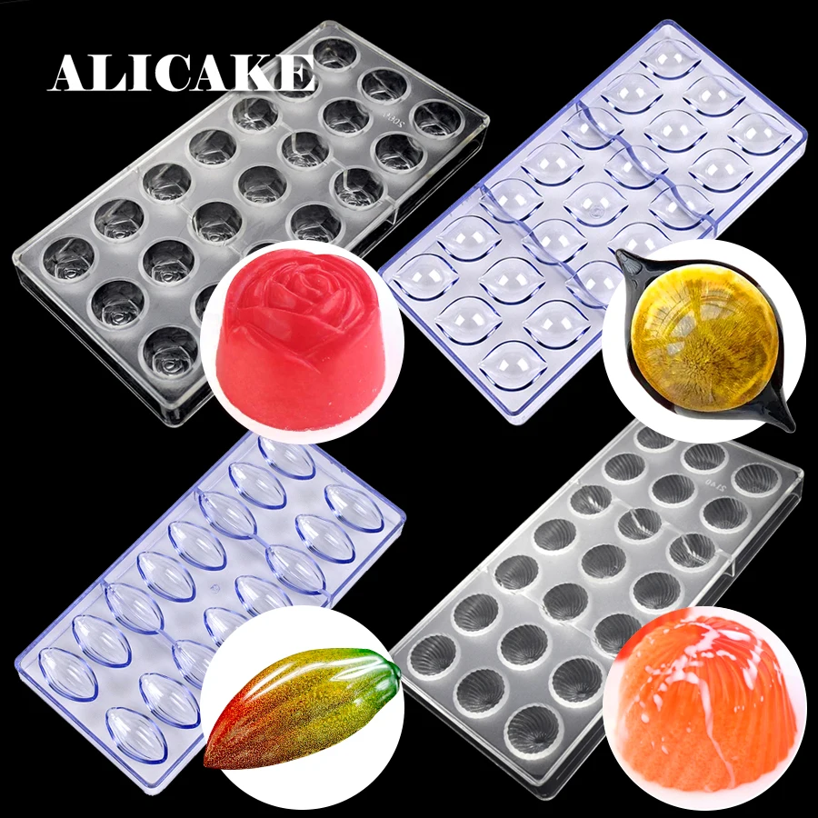 Поликарбонатные формы для шоколадных цветов 3D конфет лоток из поликарбоната