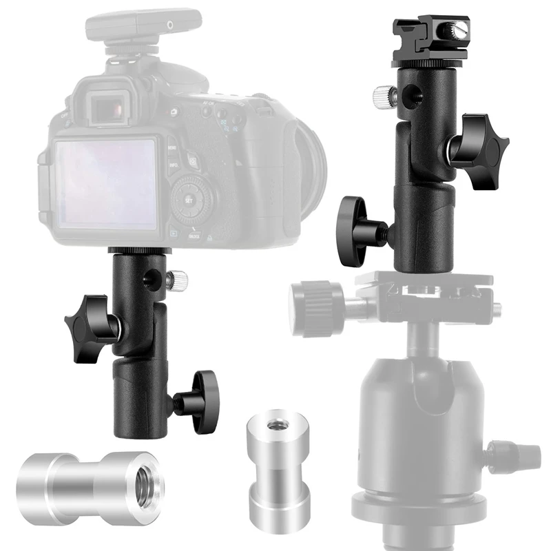  Camera Flash Speedlite Mount Professional Camera Swivel Light Stand Bracket Umbrella Holder Shoe Mo