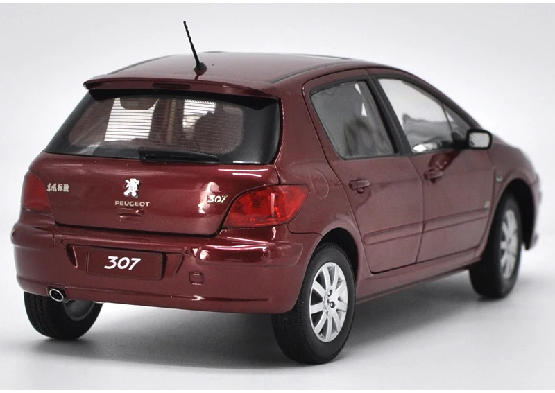 1:18 высокое тщательное PEUGEOT 307 сплав модель автомобиля статические металлические модельные автомобили с оригинальной коробкой
