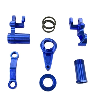 

RC Parts Aluminum Alloy Bearing Steering Assembly Accessory Set Fit for Traxxas Slash 4X4 1/10 RC Truck