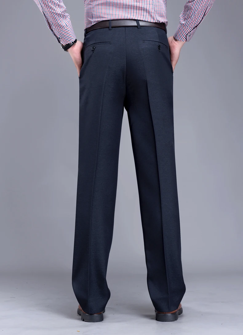 Mu Yuan Yang новые модные удобные мужские брюки высокого качества прямые брюки деловые повседневные классические брюки