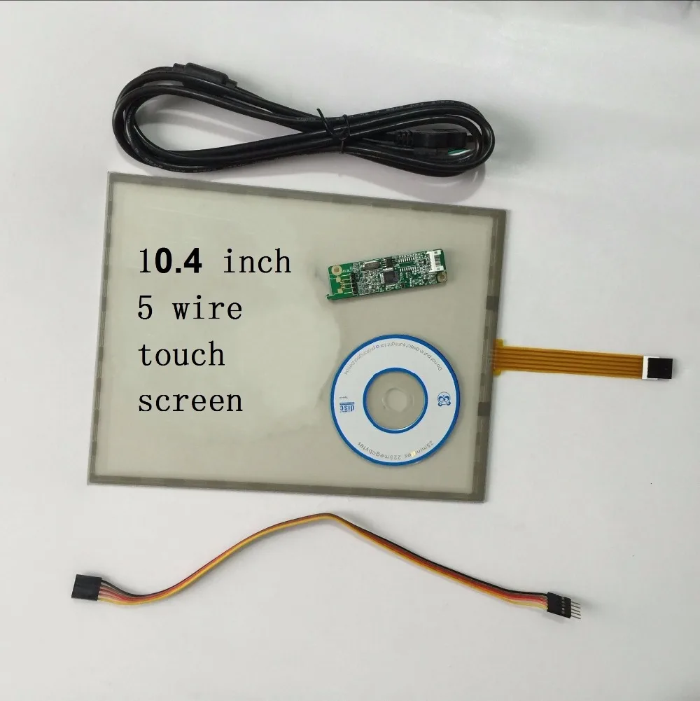 Painel de Controle Industrial da Tela de Toque da Resistência de Fios da Polegada 10.4 e o Controlador Usb Suite 228*173 228*174 Novo Painéis e LCDs p/ tablet - Imagem 2