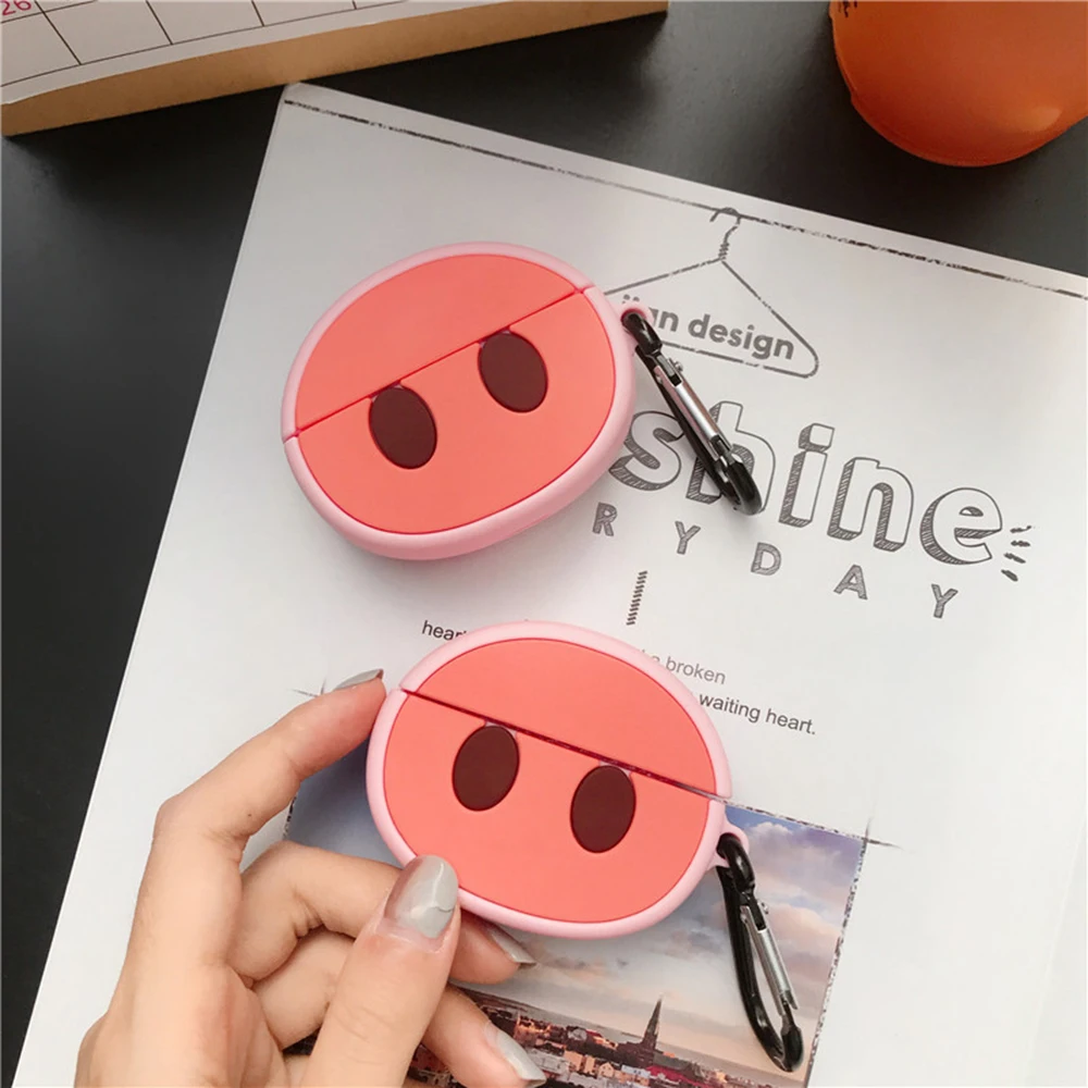 Чехол для наушников для Airpods Pro Чехол Милые силиконовые Мультяшные наушники/Earpods чехол для Apple Air pods 3 Pro Чехол милый брелок с дизайном «Поросёнок»