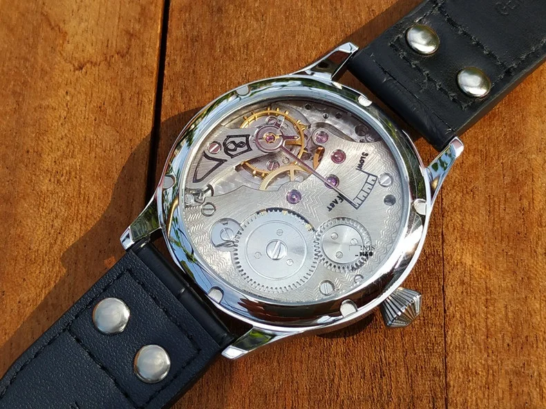 44 мм без логотипа черный циферблат с синим или белым стеклом Азиатский