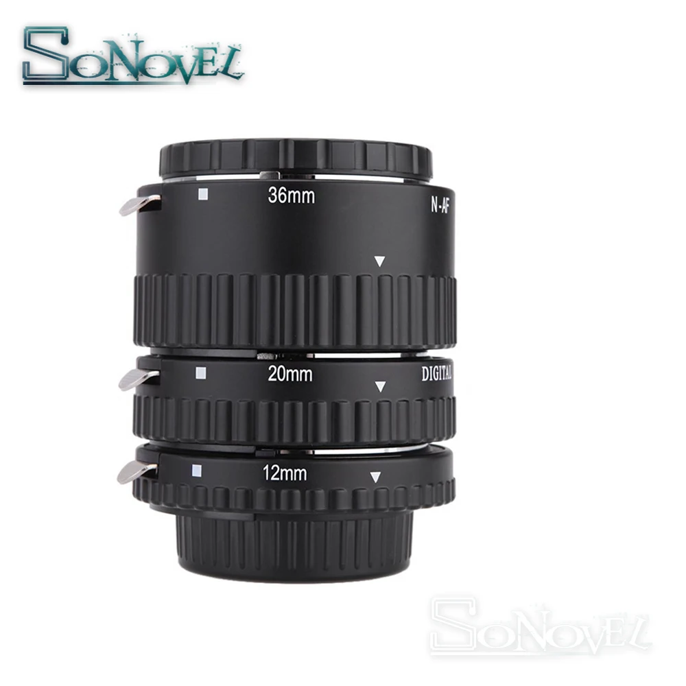 Meike ensemble de tubes d'extension Macro autofocus N AF1 B, bagues