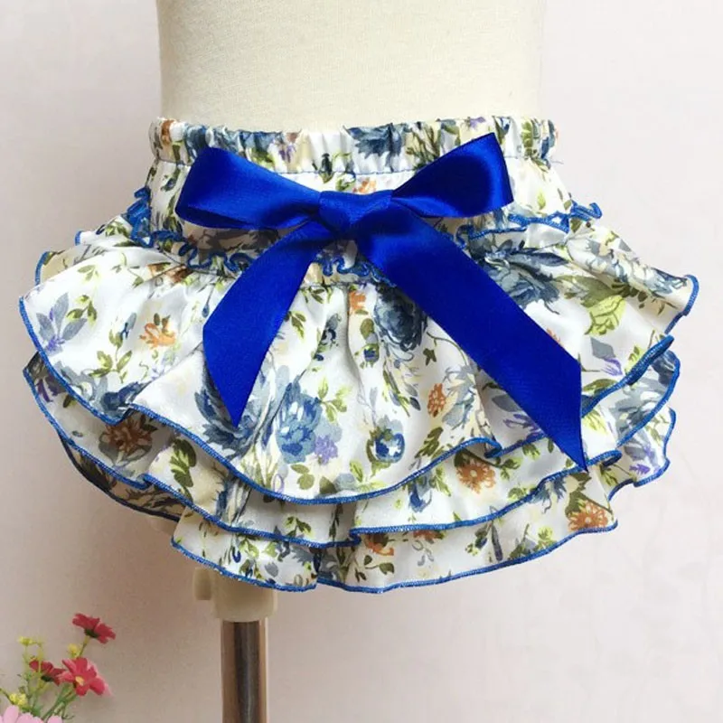 Color 2 Lucky Child/одежда для малышей цветочные шаровары, сатиновые детские шаровары с рюшами, 3 шелковых сатиновых подгузник для девочек, цветные шорты, трусики - Цвет: Color 2