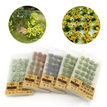 

28pcs/Box Military Model Scenario Training Ciniature Model Scenery Materials Sand Table Mini Flower Clusters Grass Tuft