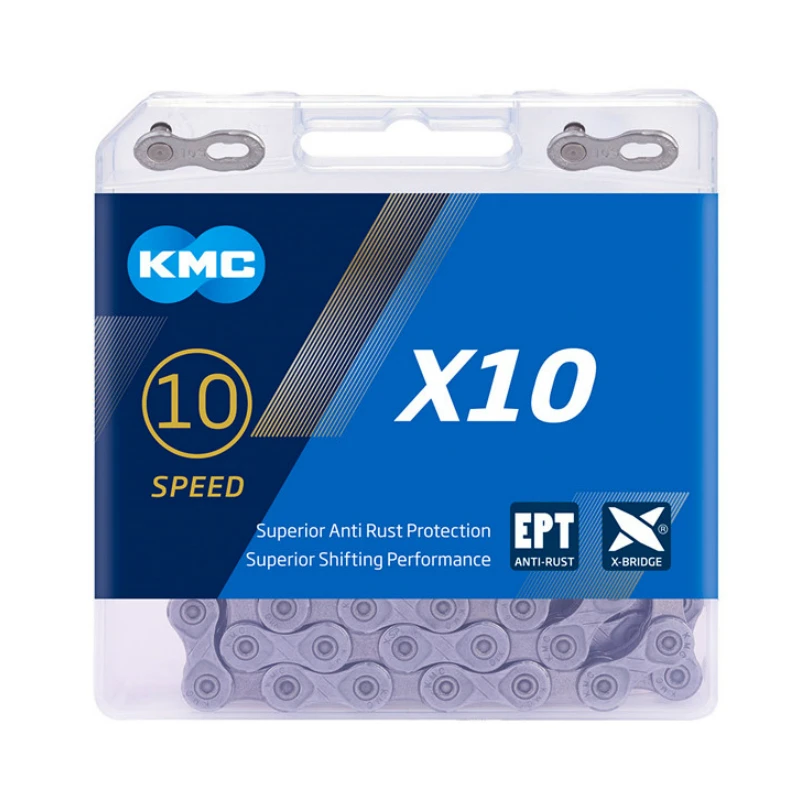 Цепи для горных велосипедов KMC X10 EPT EL X10.93 MTB Road 10 s 116L цепь скоростного велосипеда