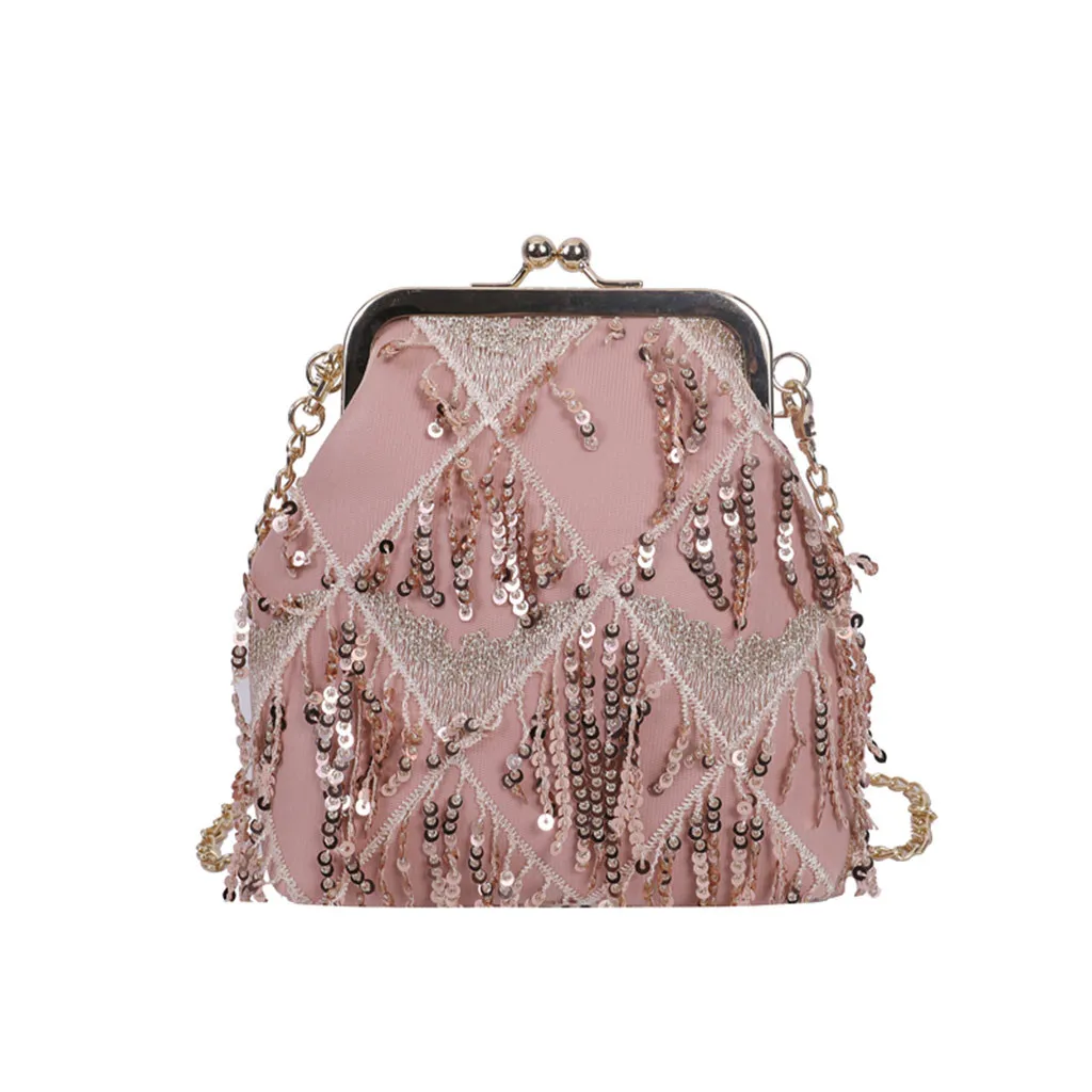 

Women's Crossbody Shoulder Bag 2020 Tassel Shoulder Solid Color High Quality Package Spring And Summer Popular Wild Bag 0103
