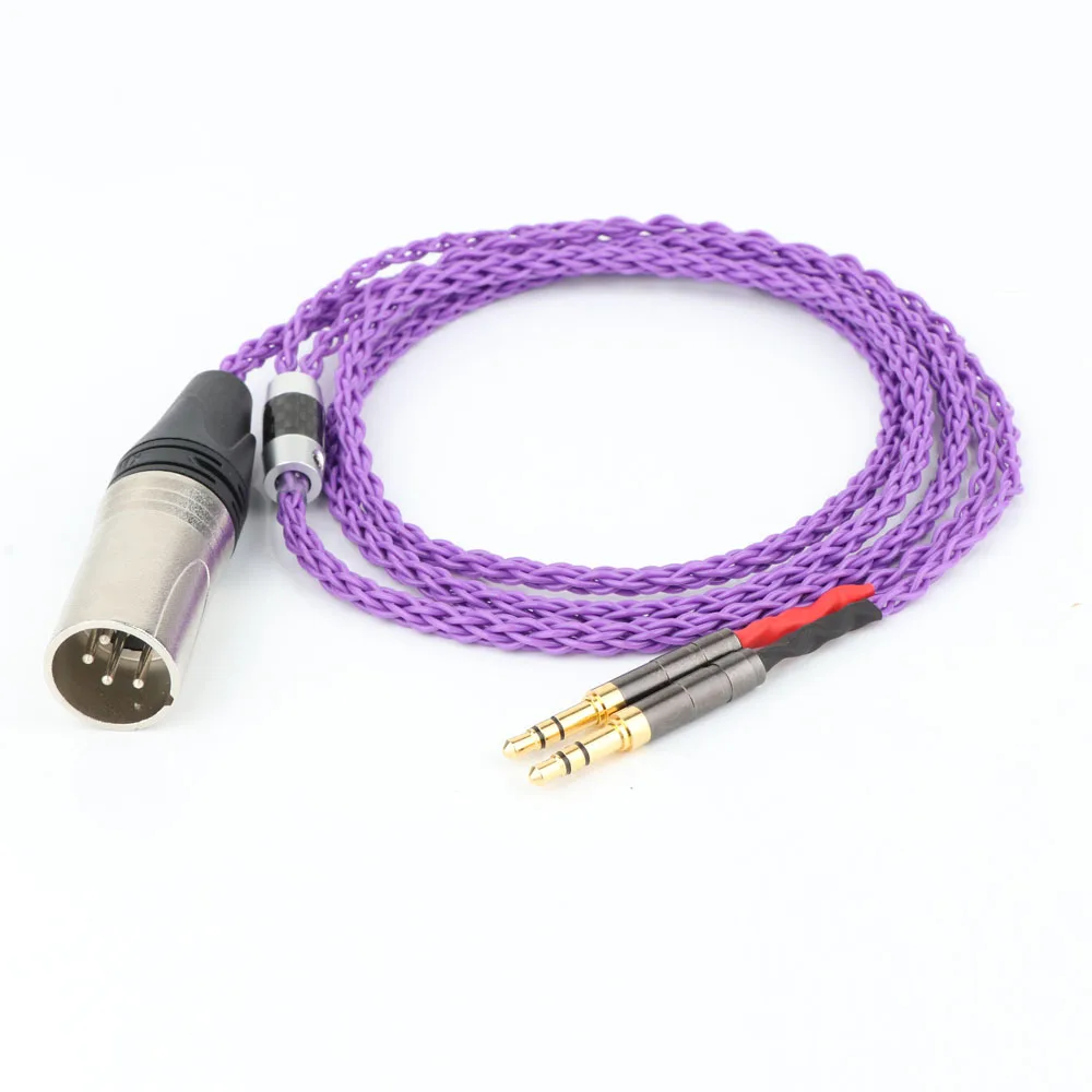 Preffair HIFI 8 Cores Silver Plated Headphone Upgrade Cables for Sundara Aventho focal elegia t1 t5p D7200 D600 D7100MDR Z7
