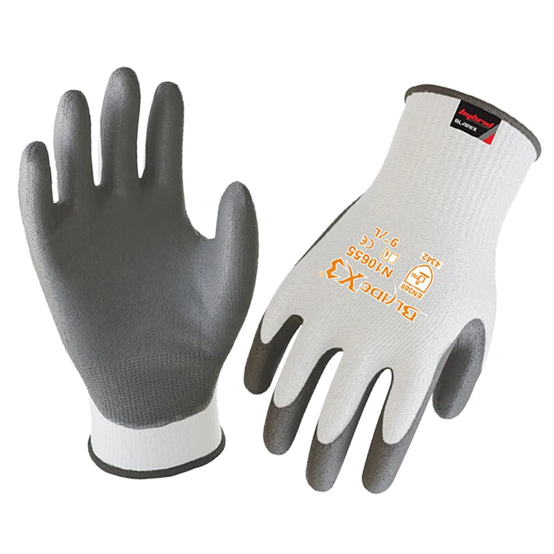 1 X Пара порезостойкие перчатки Стекло передачи труда перчатка HPPE против порезов защитные перчатки