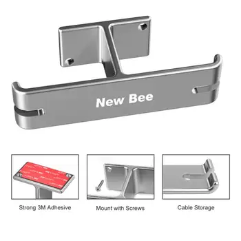 

New Bee Headphone Holder Desk Storage Headphone Hanger All Aluminum Alloy Multifunctional Hook