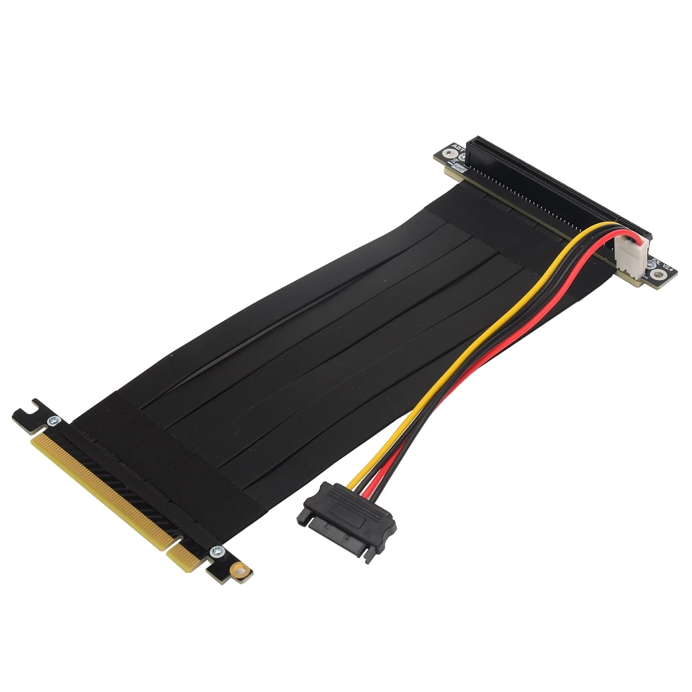 PCIE 3.0 X16 Riser Kabel, Flexibele Verlengkaart Uitbreidingspoort 180° Adapter, PCIE 3.0 X16 GPU Grafische Kaart Verlengkabel, PCIE 3.0 Verlengkabel (Wit PCIE 3.0 X16 Riser Kabel, Flexibele Verlengkaart Uitbreidingspoort 180° Adapter, PCIE 3.0 X16 GPU Grafische Kaart Verlengkabel, PCIE 3.0 Verlengkabel (Wit