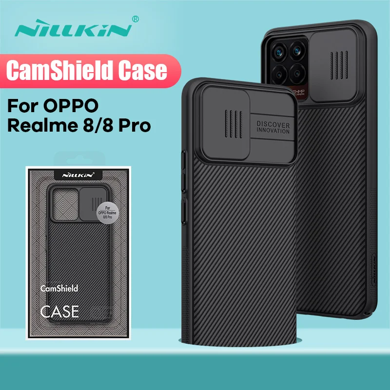 NILLKIN-funda de protección de cámara, carcasa trasera deslizante para OPPO Realme  8 Pro, CamShield - AliExpress