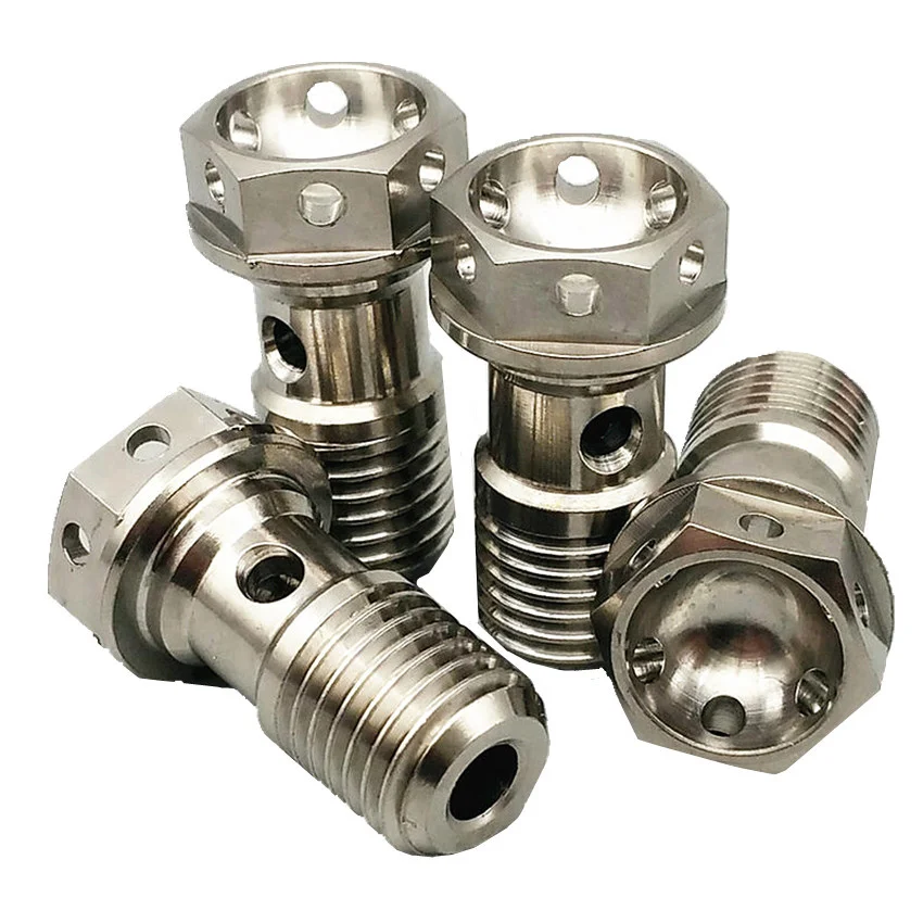 Titanium Bolt M10 Motorcycle Calipers Tubing Motor Bike Hexagon Hollow
