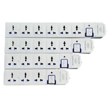 Multiprise électrique 1.5 W, 3500 M, 3, 4, 5, 6AC, prises universelles, prise US, EU, UK, AU CN, multiprise avec interrupteur