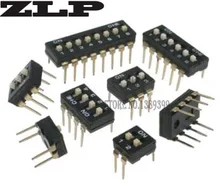 

BLACK Gold 1/2/3/4/5/6/8 Position bit DIP switch doule Row PITCH 2.54MM Slide Switches KI-01/02/03/04/05/06/08