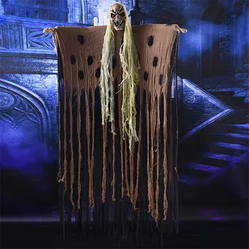 

Halloween Decoration Hanging Devil Scary Eyes Halloween Skeleton Head Ghost Festival Party Decor Skull Haunted Doll Horror Props