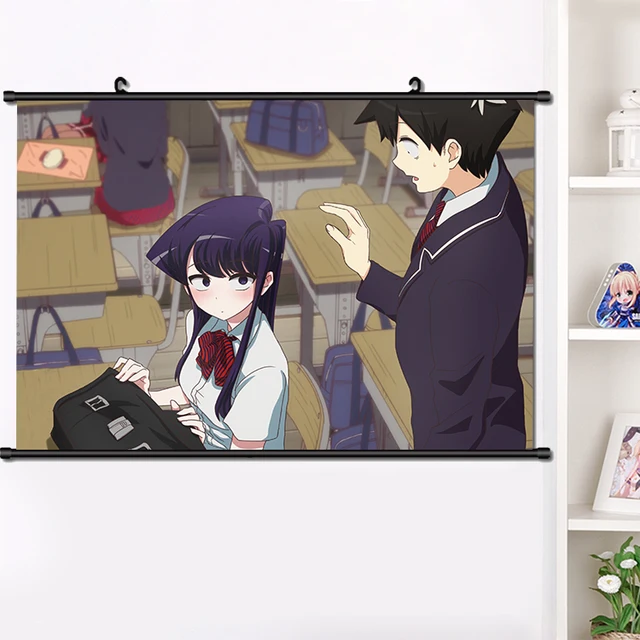 HOT Anime Manga Komi-san wa, Comyushou desu Komi Shoko Osana Najimi HD Wall  Scroll Mural Print Poster Decor Decorative Art Gifts