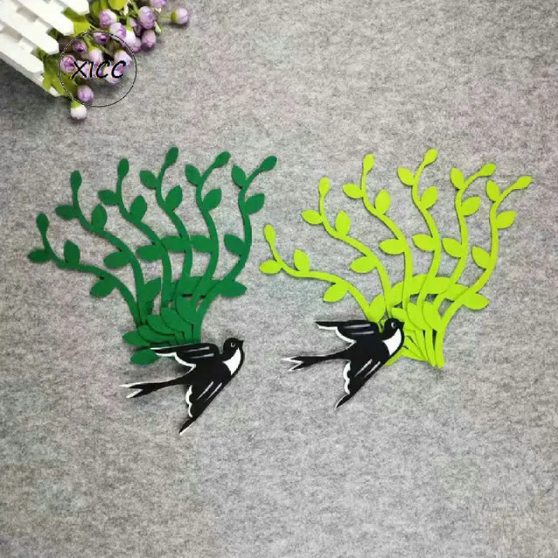

XICC Swallow Wicker Non Woven Felt Fabric Kindergarten Bird Wall Paste School Kids DIY Crafts Blackboard Newspaper Decoration