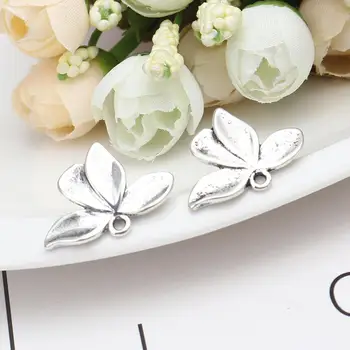 

DoreenBeads Zinc Based Alloy Ear Post Stud Earrings Findings Flower Antique Silver Color W/ Loop DIY Charms 16mm x 16mm,2 Pairs
