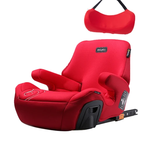 Немецкий автомобиль сиденье бустер 3-12 лет ребенок портативный простой ISOFIX интерфейс - Цвет: Красный