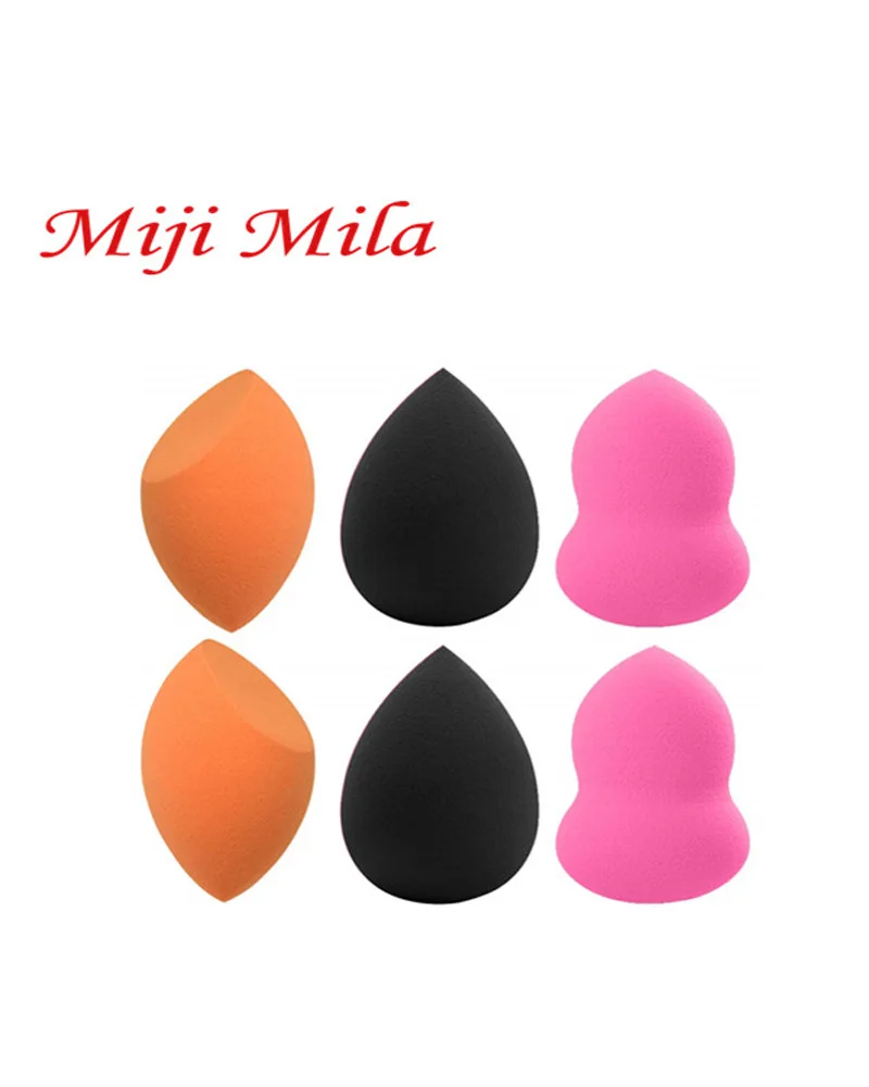 Miji Mila, 6 шт., набор спонжей для макияжа, блендер, основа для растушевки, безупречная губка для жидкостей, крем и пудра, губки для макияжа