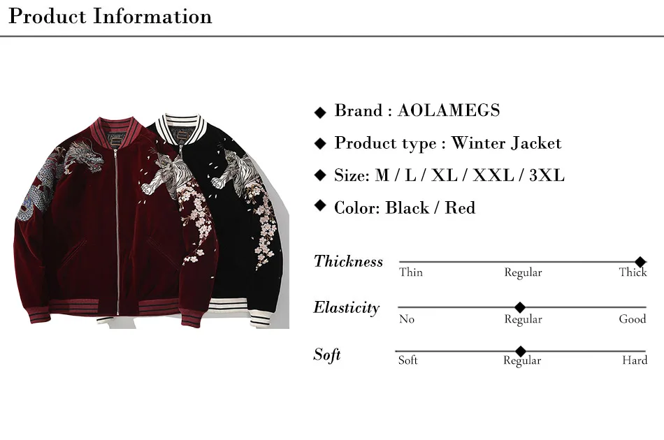 fênix, animal, bordado, casaco quente de inverno, retrô, roupa externa japonesa