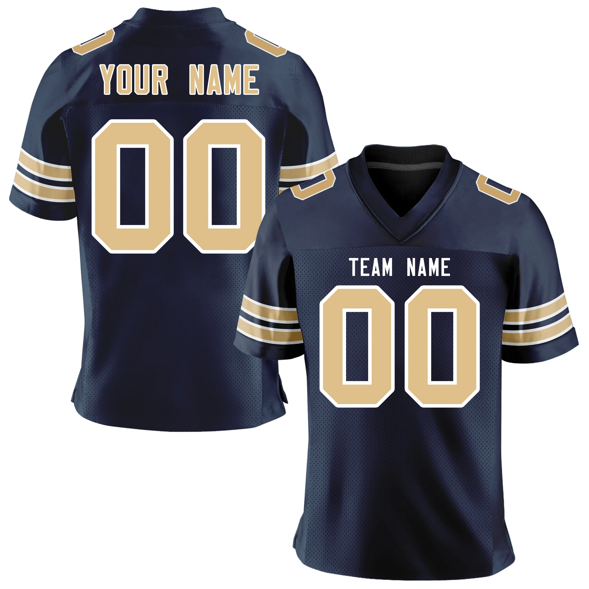 American Football Jersey Sublimation Printed Team Name Number Football Shirt Men/Youth Game Training Shirt Rugby Jersey
