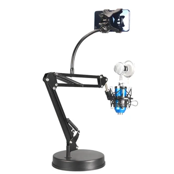 

Universal Round Stand Mobile Phone Holder Holder Flexible Arm Bracket Lazy Stents Flexible Bed Desk Desk Clip Phone