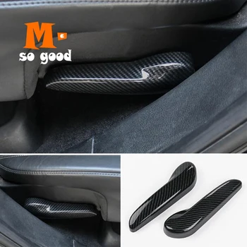 

2014 2015 2016 2017 For Jeep Grand Cherokee Car ABS Carbon Fibre Seat Wrench Cover Trims Car Styling Accessories Sticker 2pieces