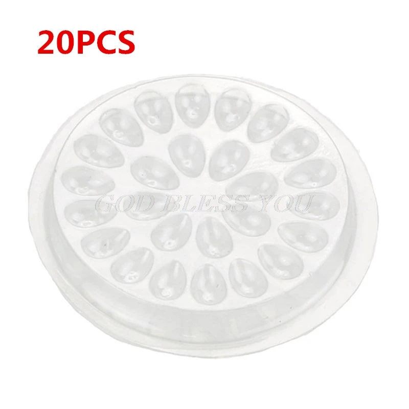 20 piezas desechable con forma de flor, pegamento para extensión de pestañas, almohadillas de junta, pegamento para pestañas transparente, paleta con 27 pozos