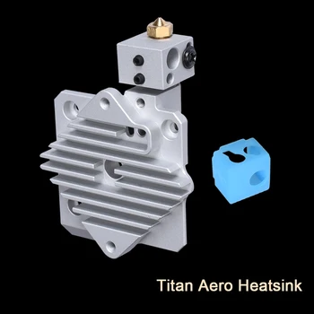 

Titan Aero Heatsink 1.75MM Nozzle Upgrade Titan Extruder V6 Hotend Bowden Direct 3D Printer Parts Aluminum Heater Block Prusa i3