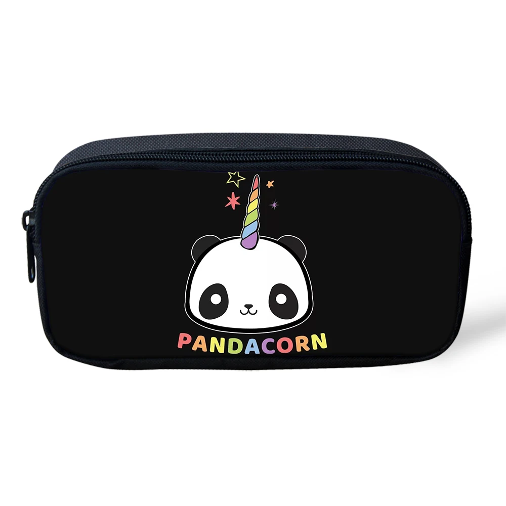 CDGX1286K Kids School Bag 3Pcs/set Students Cute Panda Unicorn Backpack For Boys Girls Children Bookbag Rucksack Knapsack Customize Image - Цвет: CDGX1286K