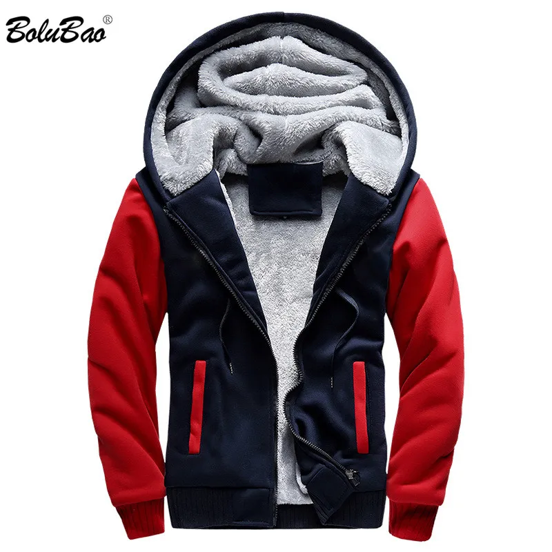BOLUBAO Fashion Brand Men Hoodies Winter New Men's Patchwork Wild Hoodie Sweatshirts Sports Plus Velvet Thick Hooded Hoodie Male BOLUBAO Fashion Brand Men Hoodies Winter New Men's Patchwork Wild Hoodie Sweatshirts Sports Plus Velvet Thick Hooded Hoodie Male