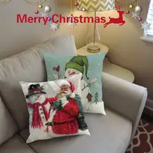 Рождество обложке, накидка для подушки, декоративная подушка чехол кровать для дома Подушка Чехол подушки фестиваль