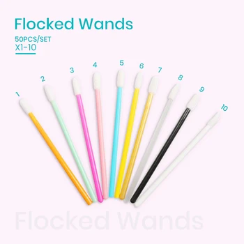 

50pc Lip Brush Disposable Mascara Wands Lip Brush Velour Applicators Lipstick Brush Mascara Wands Makeup Tools Eyelash Lip Brush