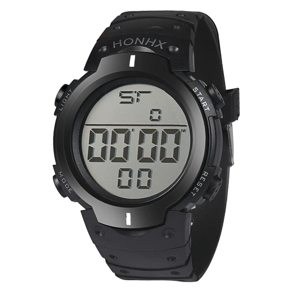 Мужские повседневные спортивные водонепроницаемые светодиодный цифровые наручные часы с подсветкой и датой Mas-culino модные мужские часы милитари с большим циферблатом