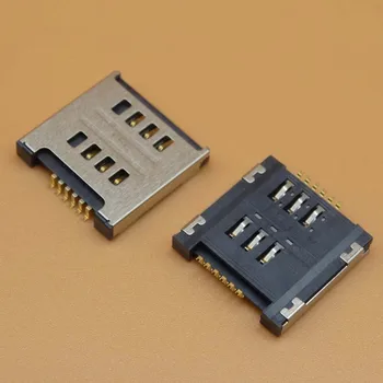 

100pcs/lot SIM Card Socket Slot Reader Holder for LG E615 E715 P715 E455 Optimus L7 II P715 P716 Dual sim card tray